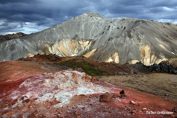 Photo du volcan islandais Bláhnúkur